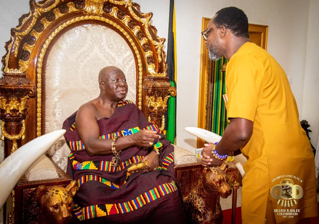 Otumfuo X Outgoing MTN CEO jpg