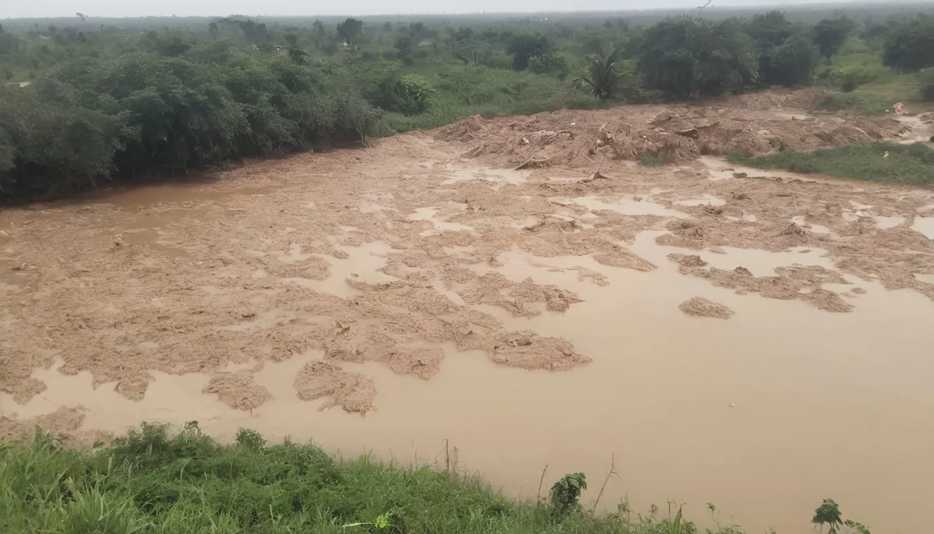 water bodies destroyed by gamalesey in ghana jpg