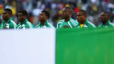 Nigerian footballers will have to learn the words to the new anthem