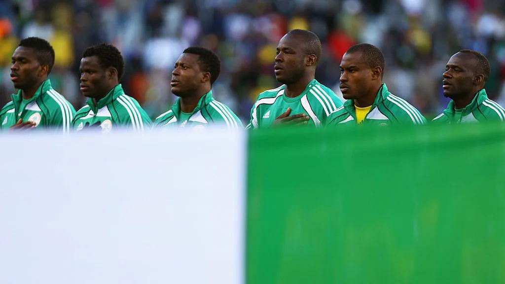 Nigerian footballers will have to learn the words to the new anthem