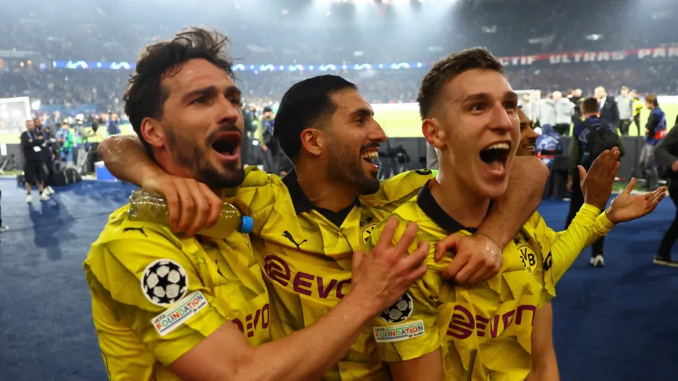 Borussia Dortmund have a chance of becoming European champions for a second time after beating Juventus 3-1 in the 1997 final