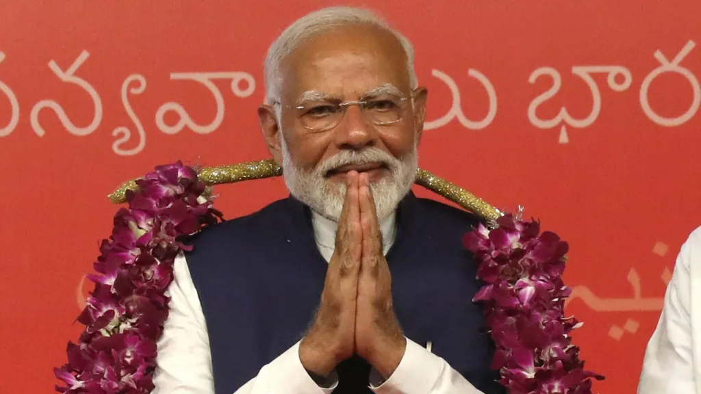 Mr Modi's oath-taking ceremony is set to take place on Sunday