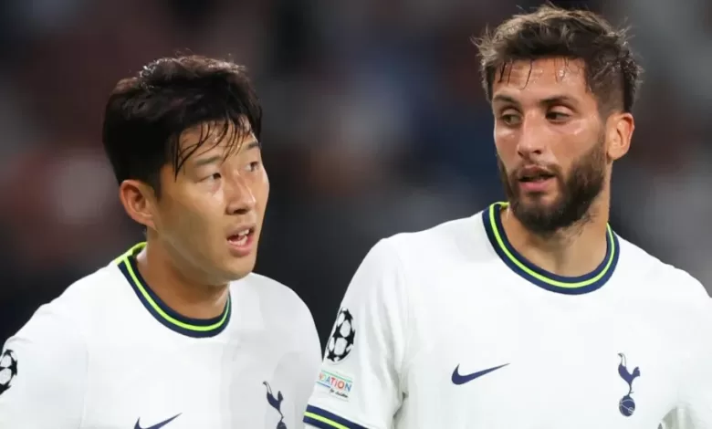Rodrigo Bentancur (right) joined Son Heung-min (left) at Spurs in 2022