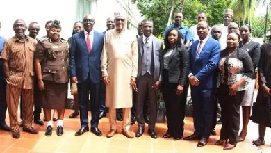 Mr Kenneth Adu-Amanfoh(fourth from left)and Baba Wakil Gana with the experts at the meeting Photo Anita Nyarko-Yirenkyi