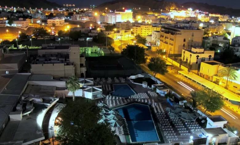 A night view of Muscat, Oman, in this file photo