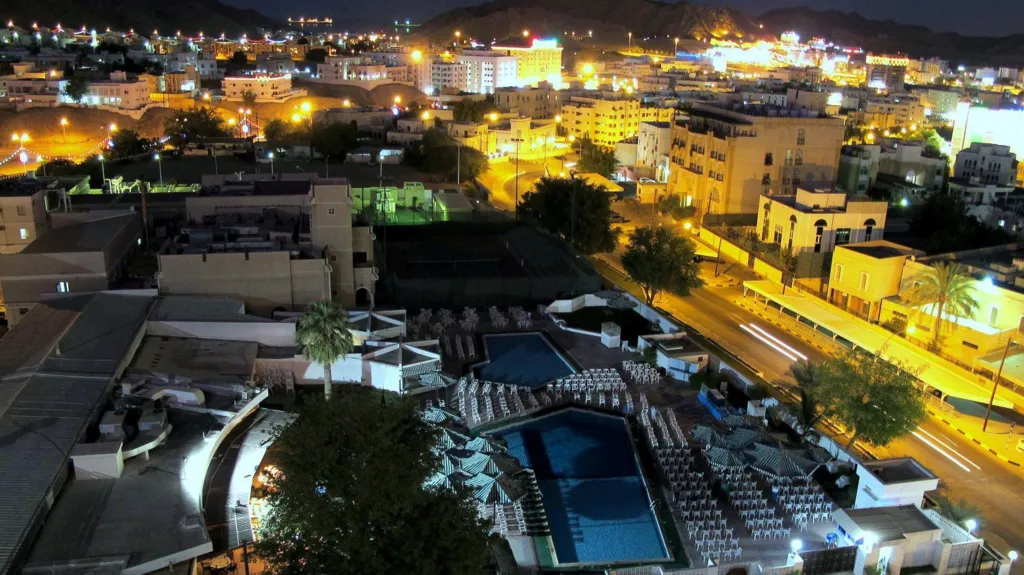 A night view of Muscat, Oman, in this file photo