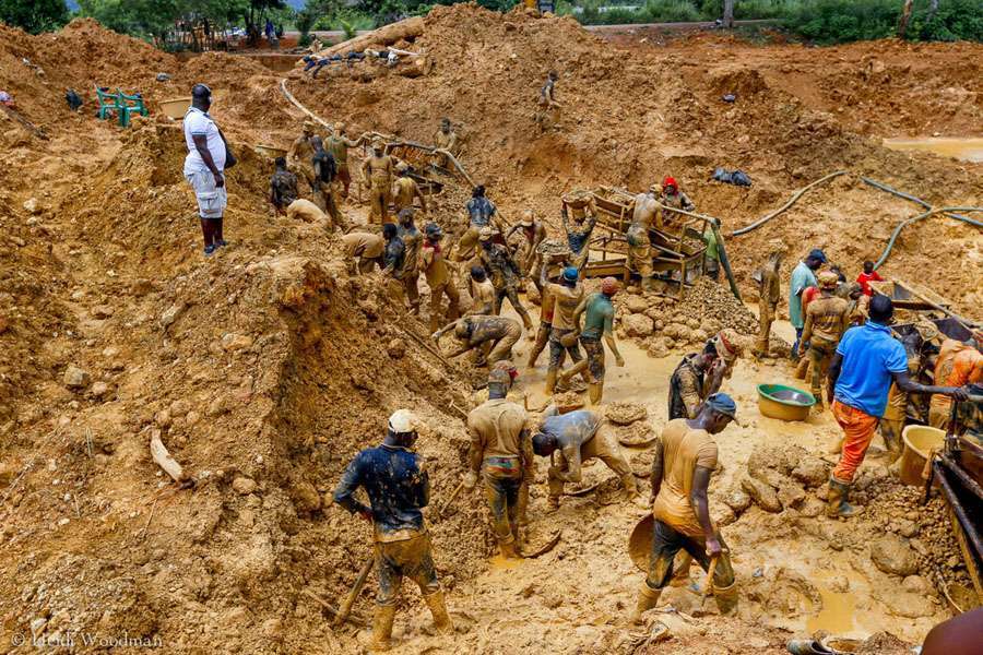 A galamsey site