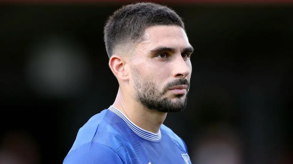 Everton striker Neal Maupay