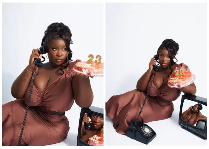 Actress Maame Serwaa's Look on 23rd Birthday