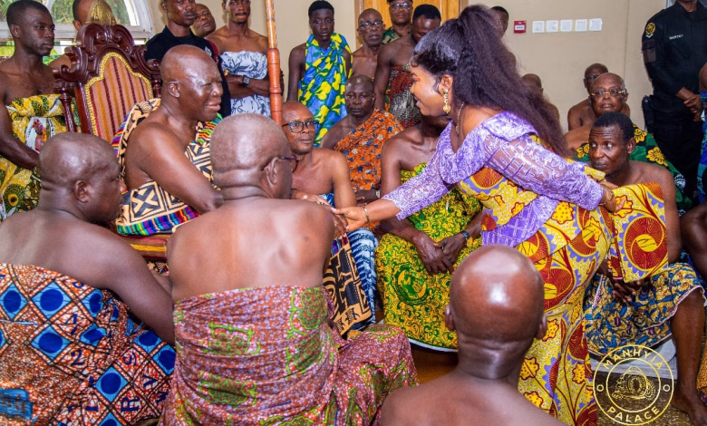 Asantehene and Kumasi Girls Headmistress