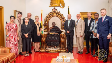 Asantehene, Ambassador of Czech Republic and his delegation