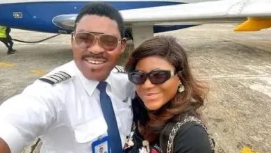 Destiny Etiko and Omotola Jalade's husband