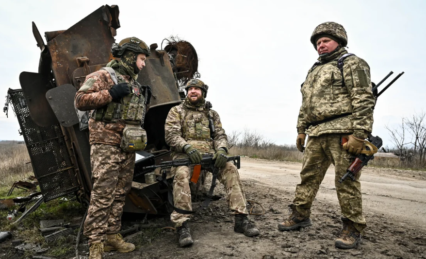 Ukraine Soldiers on war front