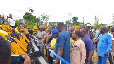 Bono Regional Minister, Hon. Madam Justina Owusu Banahene hands over DRIP machines to Bono Assemblies