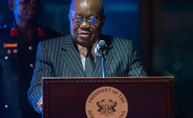 President Akufo-Addo speaking at the program