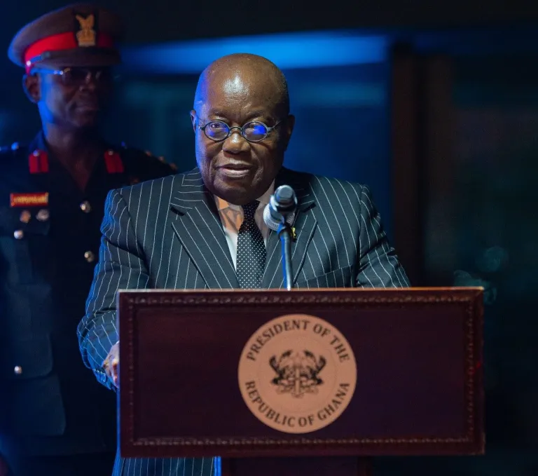 President Akufo-Addo speaking at the program