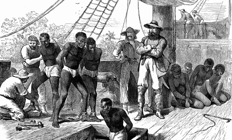 captives African ships Slave Coast slave trade 1880 (1)