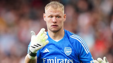 Arsenal and England goalkeeper Aaron Ramsdale