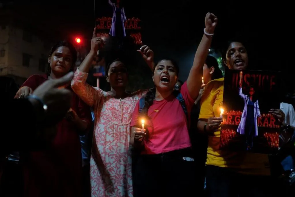 We are seizing the night', the protestors at the march said