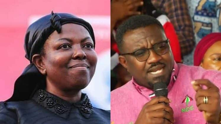 MP Lydia Alhassan and John Dumelo