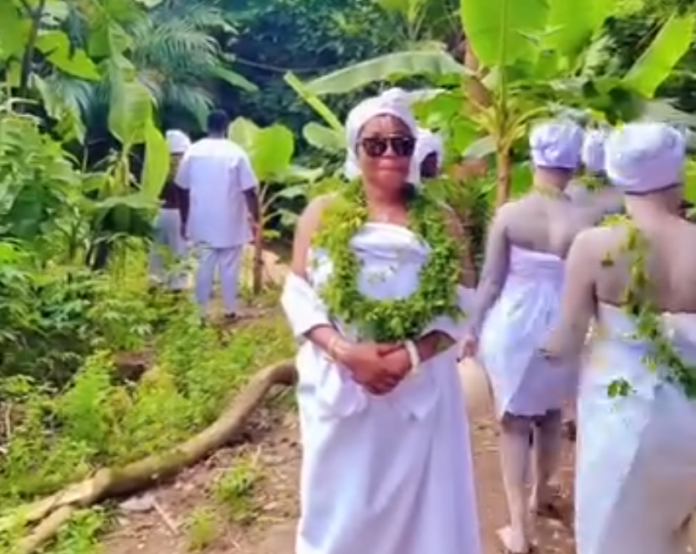 Mzbel Participating in the Ga Ancestral Ritual