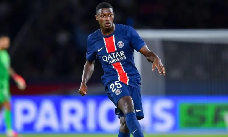 Paris St-Germain defender Nuno Mendes