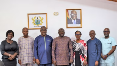 Officials at the partnership ceremony