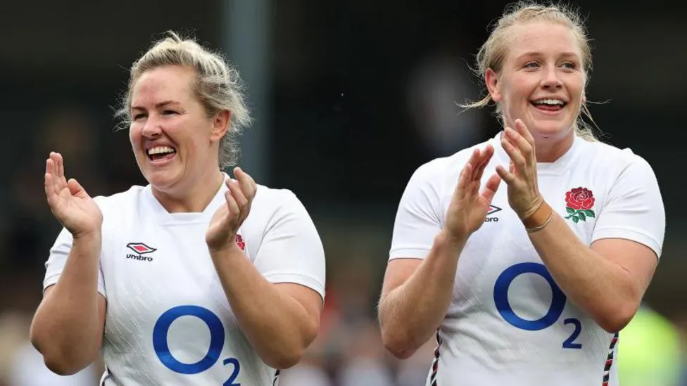 England captain Marlie Packer (left) opened the scoring in the victory over France