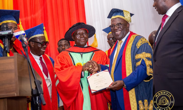 Asantehene conferred with Horary Doctorate by UCC