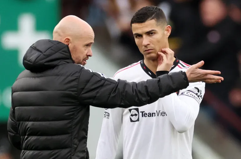 Cristiano Ronaldo and Erik Ten Haag