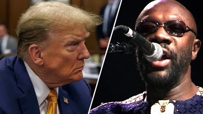 Donald Trump and Isaac Hayes