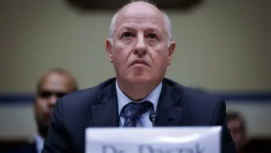 Dr Peter Daszak appears during a US house of representative select committee hearing