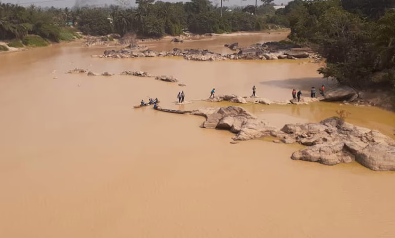 Effects of galamsey on river bodies in Ghana
