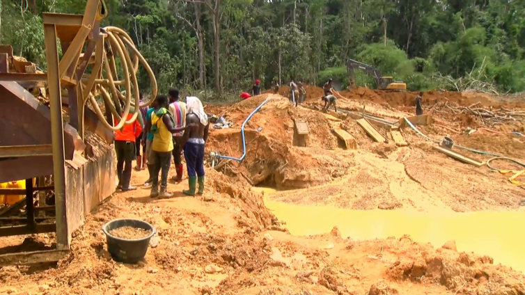 Devastated galamsey site