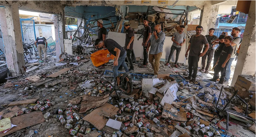 Israeli military says it conducted precise air strike on terrorist operating in the school