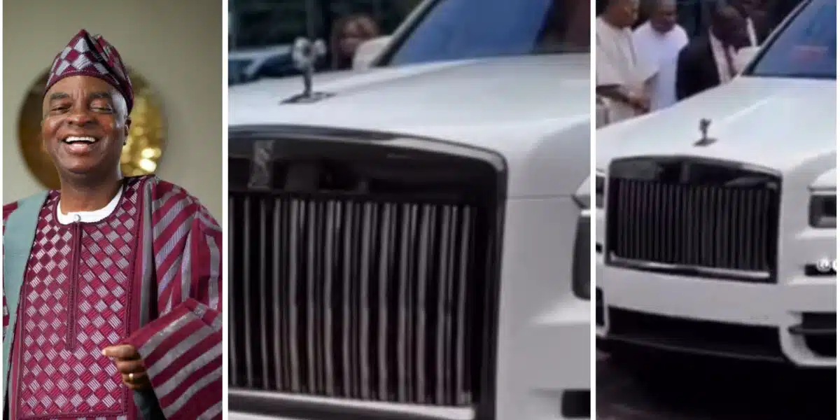 Bishop David Oyedepo with two luxurious Rolls Royce