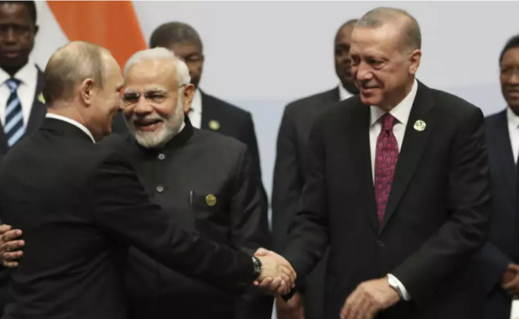 Turkish President,Tayyip Erdogan with BRICS leaders