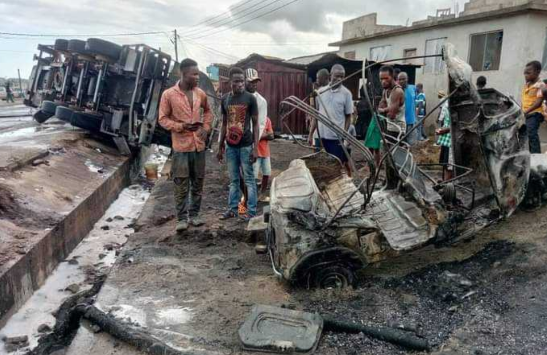 Fuel Tanker Collision on Nkroful-Kansaworodu Road