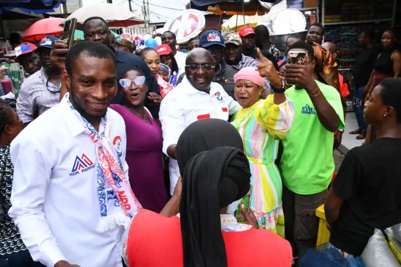 Bawumia at Accra Market