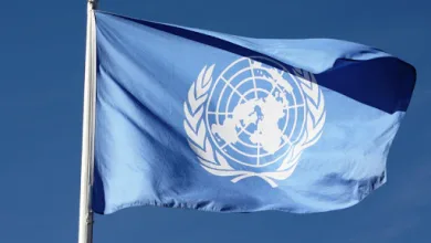 United Nations outdoor flag