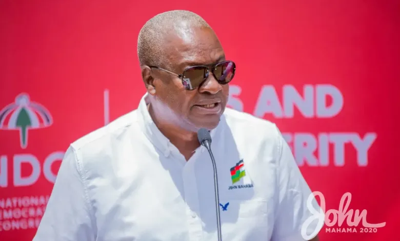 NDC presidential candidate, John Dramani Mahama