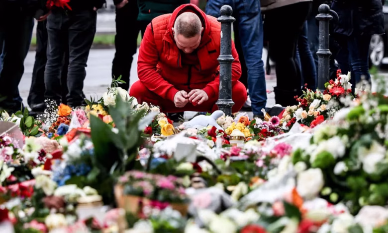 People have been leaving floral tributes for the victims