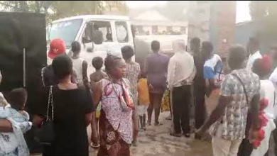 Fire incident in berekum