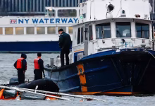 Rescue boats were launched shortly after the crash