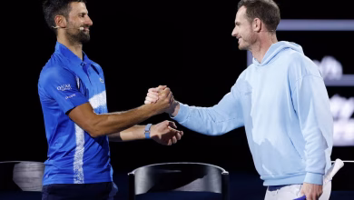 Andy Murray and Novak Djokovic