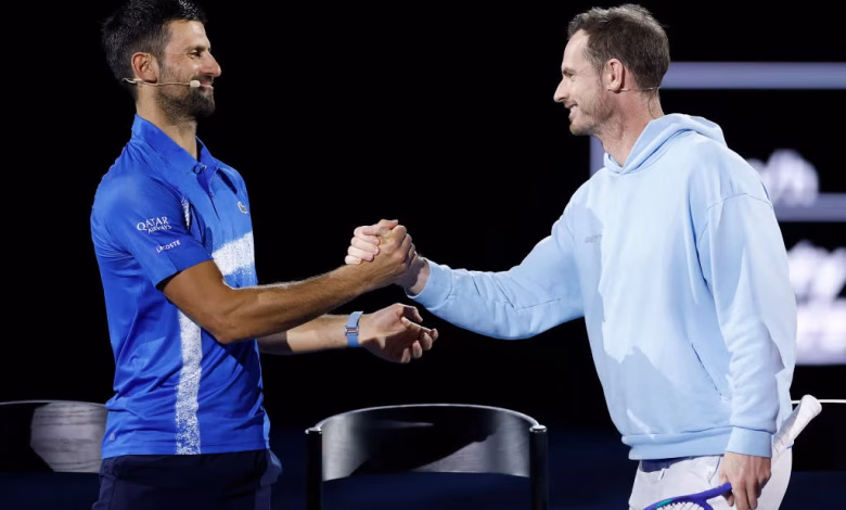 Andy Murray and Novak Djokovic