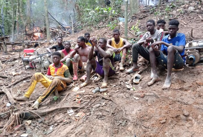 illegal miners arrested
