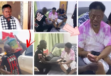 Lil Win donates to Mr. Twumasi