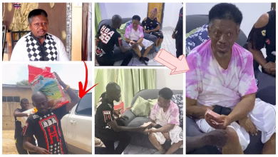 Lil Win donates to Mr. Twumasi