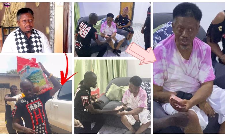 Lil Win donates to Mr. Twumasi